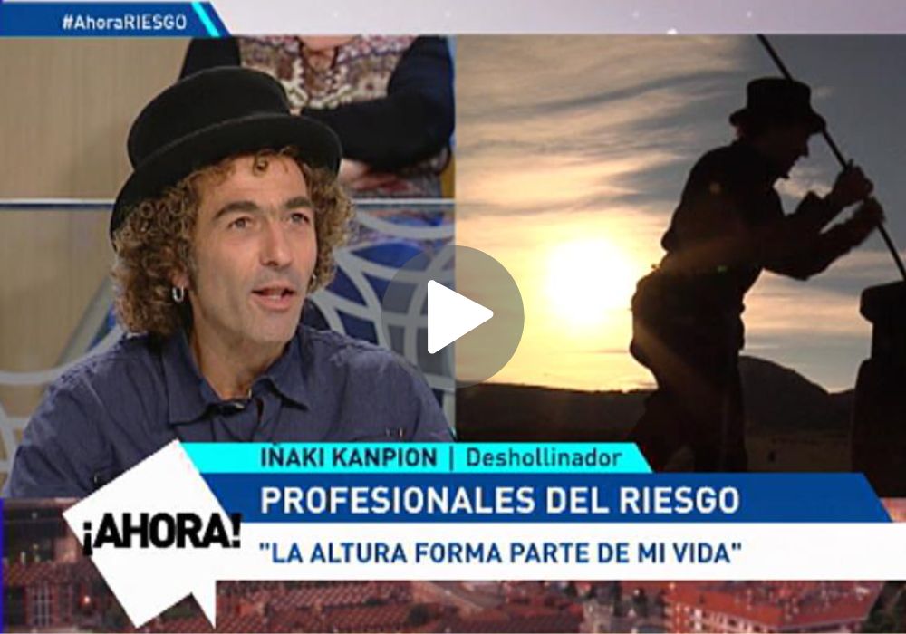 video de un deshollinador de navarra en la tele